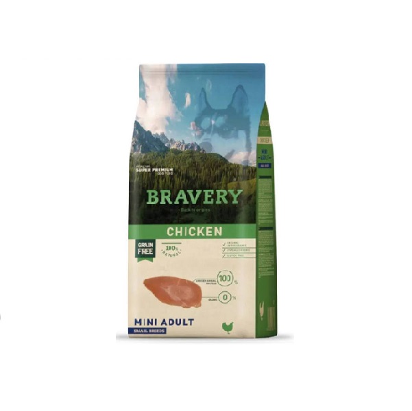 BRAVERY CHICKEN MINI ADULT SMALL BREEDS 2 Y 7 KG