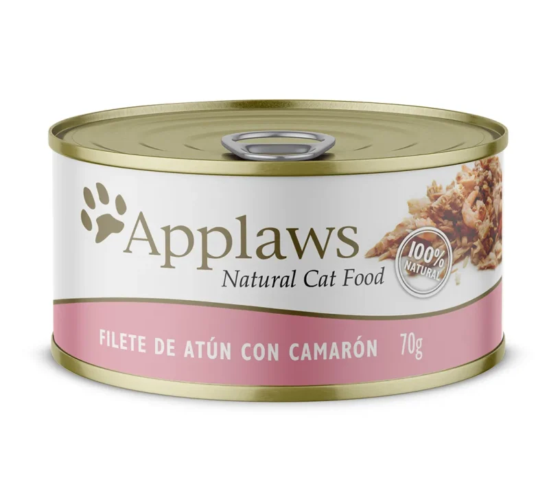 APPLAWS - LATA GATO 70 GR - FILETE DE ATÚN CON CAMARÓN