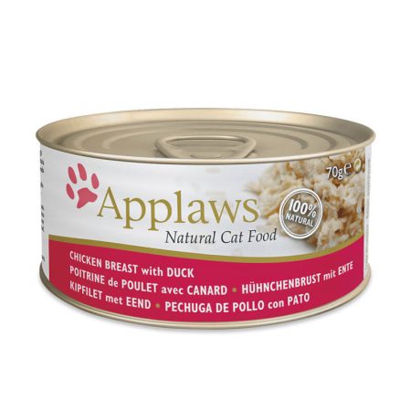 APPLAWS - LATA GATO 70 GR - PECHUGA DE POLLO CON PATO