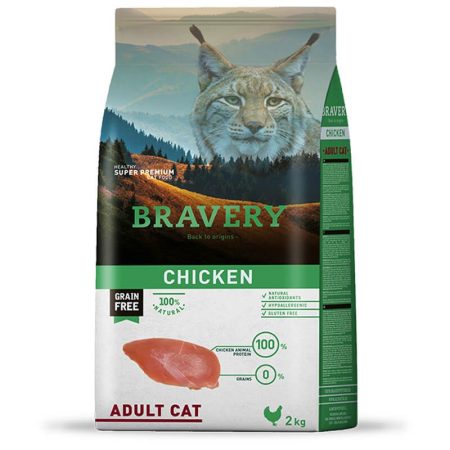 BRAVERY - CHICKEN ADULT CAT 2 KG - 7KG