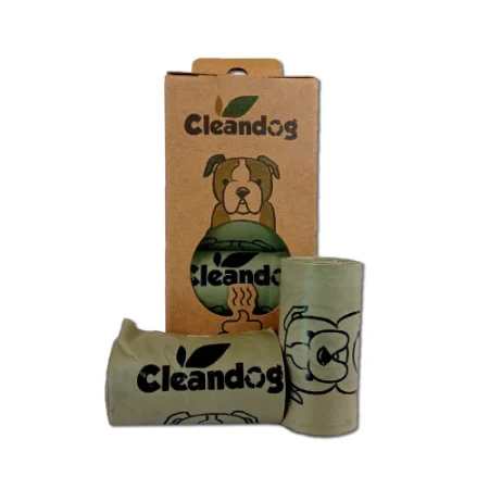 BOLSAS DESHECHOS CLEAN DOG 8 ROLLOS