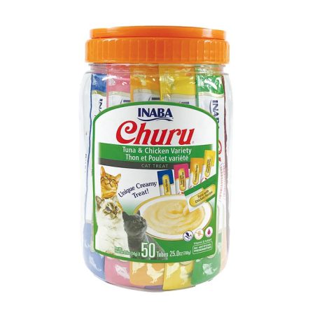 CHURU GATO X 50 TUBOS TUNA Y CHICKEN VARIETIES