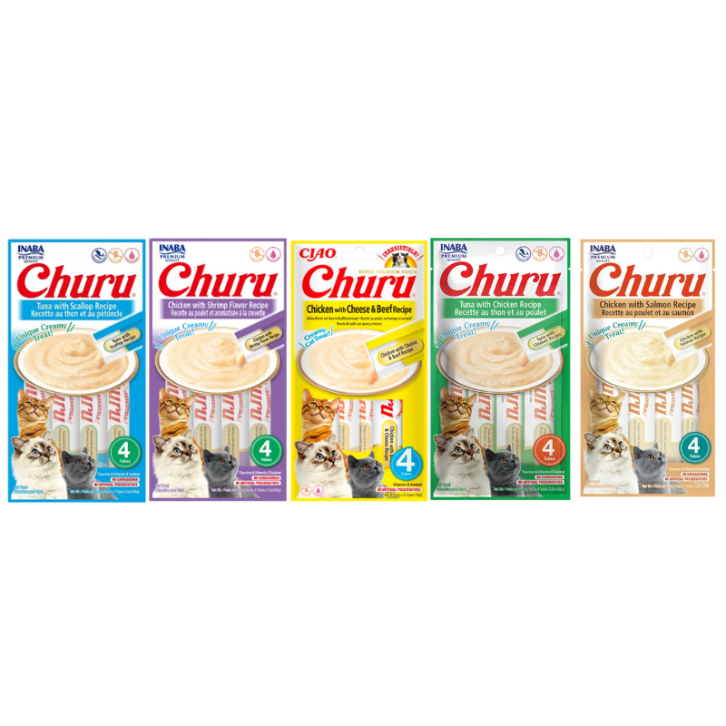 CHURU GATO X 4 TUBOS