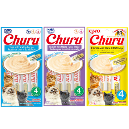 CHURU GATO X 4 TUBOS