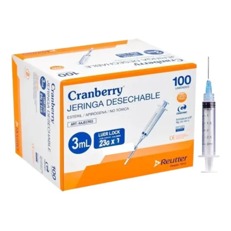 JERINGAS 3CC X 23 G