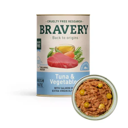 BRAVERY LATA PERRO TUNA AND VEGETABLES 290 GR