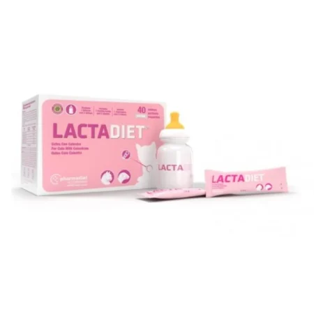 LACTADIET KIT CALOSTRO 40 SOBRES + MAMADERA (Gatos)